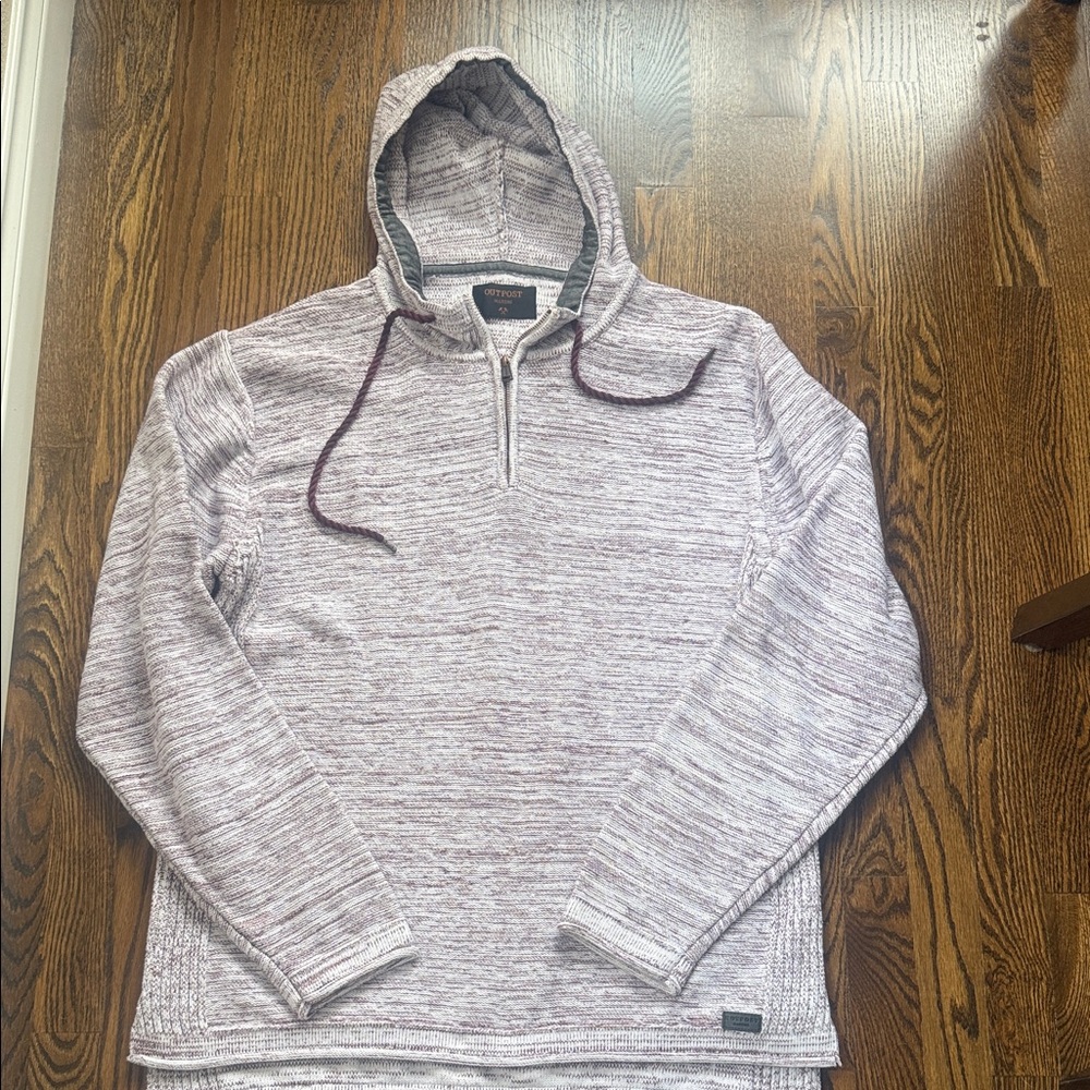 Men’s 3/4 zip pullover hoodie /sweater